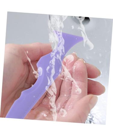 NOLITOY 3pcs Silicone Beauty Ruler Purple Eyeliner Pencils Beauty Tools Lipstick Mascara Drawing Aid Massage - Buy Online on GoSupps.com