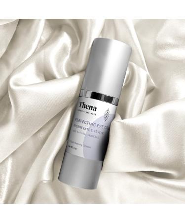THENA Anti-Aging Eye Cream with Organic Ingredients | Niacinamide, Hyaluronic Acid, Peptides, Collagen, Vitamin C & E | Anti-Wrinkle Moisturizer for Women & Men - Buy Online on GoSupps.com