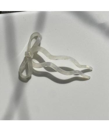 WDNIGLP Cute Hair Clip Hair Accessory Fashionable Hair Pin with Bowknot Shape Elegant Hairpin Accessory for Gatherings Blue - Buy Online on GoSupps.com