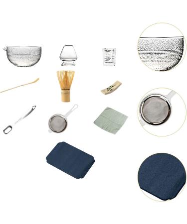 Leefasy Matcha Tea Ceremony Japanese Matcha Set Tea Room Traditional Glass and Bamboo Japanese Tea Utensils Matcha Set Matcha Tea Set - Buy Online on GoSupps.com