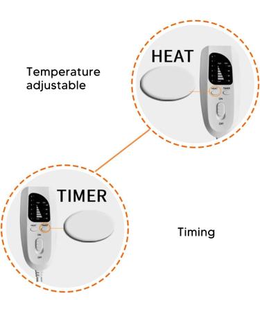 BUACHOIS Heated Shoulder-Neck Pillow | Electric Heating Mat | 58x42 cm | Soft Weighted | 6-Stage Temperature Settings | International Shipping - Buy Online on GoSupps.com