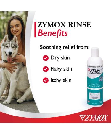 Zymox Leave On Conditioner for Pets 12 fl oz - Hydrating Pet Care Solution - Buy Online on GoSupps.com