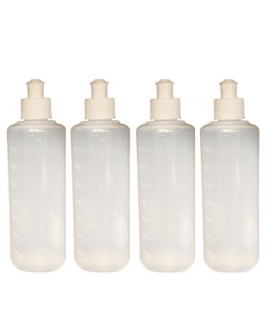 Perineal Squirt Bottle, Postpartum Lavette Irrigation Peri Wash Bottle, Refillable Cleansing Bottles for New Moms, Hemorrhoids or Bidet Use - 8 oz 4 pack + Postpartum Guide