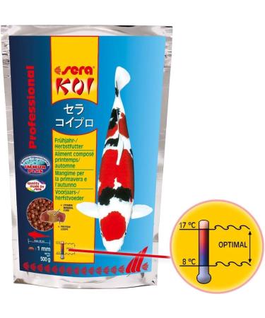 Sera Koi Professional Spring/Autumn Fish Feed 1000g | Easily Digestible Immune Support & Illness Prevention | Optimal Winter Preparation for Pond Fish - Buy Online on GoSupps.com
