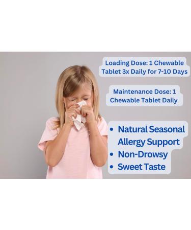 Rooted Intuition Hist Assist Jr Kids Chewable Seasonal Support with Quercetin NAC Bromelain & Vitamin C | Tasty Berry Flavor | Non-GMO Gluten Free | 60 Chewable Tablets - Buy Online on GoSupps.com