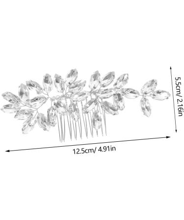DOITOOL Crystal Hair Accessories Tiara Hair Pin Wedding Hair Accessories Hair Clips Hair Barrettes Rhinestone Bobby Pins Wedding Decor Hair Comb Bride Gem Hair Piece Zinc Alloy - Buy Online on GoSupps.com