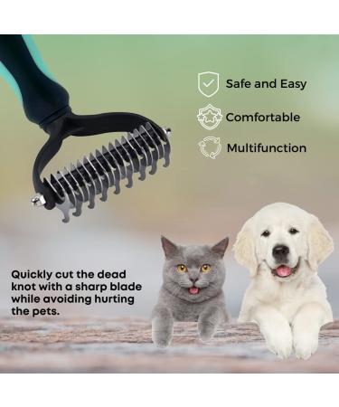Buy MyDaisy Long-Haired Dog & Cat Undercoat Brush | Ideal for Thick Fur Easily Detangles & Reduces Shedding - Buy Online on GoSupps.com
