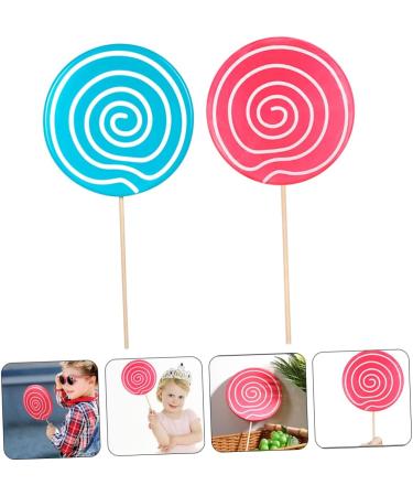 Ciieeo 4 Pcs Lollipop Props Creative Photo Prop Scene Lollipop Ornament Kids Photo Props Giant Balloons Photography Prop Baby Toys Girls Decor Child Big Lollipop Wood Autumn As Shownx2pcs 41X19.5X1.5CMx2pcs - Buy Online on GoSupps.com