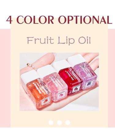 Sitovely 4 PCS Plumping Lip Oil Set - Hydrating Shimmer Lip Gloss Tinted Balm Kit for Moisturizing and Plumping Lips - Buy Online on GoSupps.com