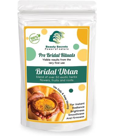 Ayurvedic Bridal Ubtan Powder for Skin Radiance and Tan Removal Enriched with Hibiscus Sandalwood Vetiver & Kasturi Manjal - Natural Body Wash for Women and Men Suitable for All Skin Types_100gm