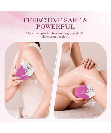 Wireless Facial Epilator for Women - Hair Removal & Bikini Trimmer with LED Light | Epilier Face Purple - Buy Online on GoSupps.com