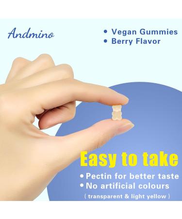 andmino L Lysine + Monolaurin Gummies 1000mg for Lips & Oral Wellness Immune Support & Collagen & Calcium for Adults & Kids Non-GMO Vegan Gluten Free Berry Flavor 60 - Buy Online on GoSupps.com