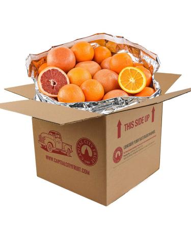 Gourmet Fruit Gift Pack, (20lbs) Mixed Citrus Box with Oranges and Grapefruit (30 pieces) Loaded with Immunity Boosting Vitamin C from Capital City Fruit, Farm Produce Direct