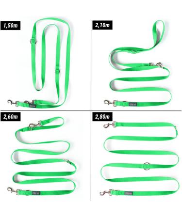 Kuri Pai 3m Dog Leash for Large Dogs | Comfortable & Sustainable Hemp Rehabilitation Leash | Green/Beige (L: 280cm x 2.5cm) - Buy Online on GoSupps.com
