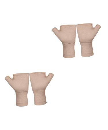 Mobestech 2 Pairs Pressure Wrist Wrist Comfy Brace Compression Hand Gloves Wrist Sprained Brace Sports Gloves Sleeves Infused Wrist Brace Thumb Women's Wrist Rest Spandex 20% Elasticity