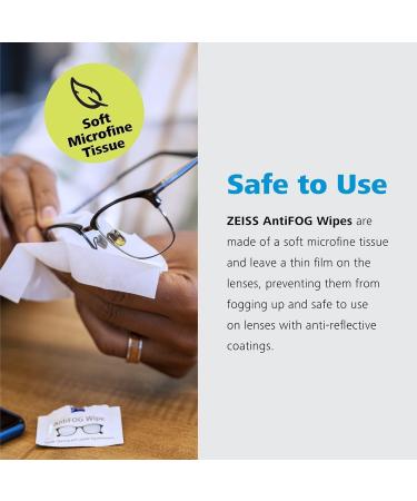 ZEISS Anti-Fog Lens Wipes - Pre-Moistened Defogger Wipes for Glasses Binoculars and Cameras - Individually Wrapped 30 Count - Buy Online on GoSupps.com