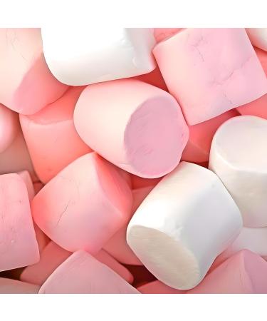 Super Pink & White Marshmallows Colorful Treats Xmas Delights Pack of 2 Smooth Mallows Gift