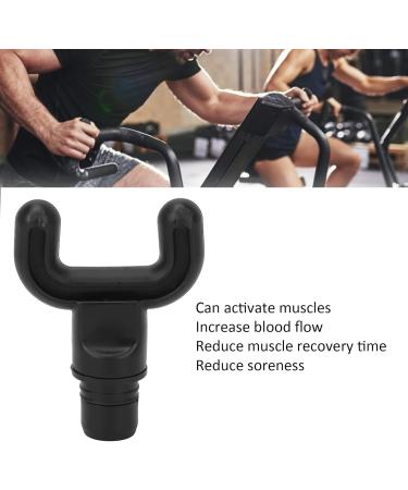 Portable U-Shaped Percussion Muscle Massage Head - 0.7 Inch Ergonomic Design for Spine Relief | International Shipping - Buy Online on GoSupps.com