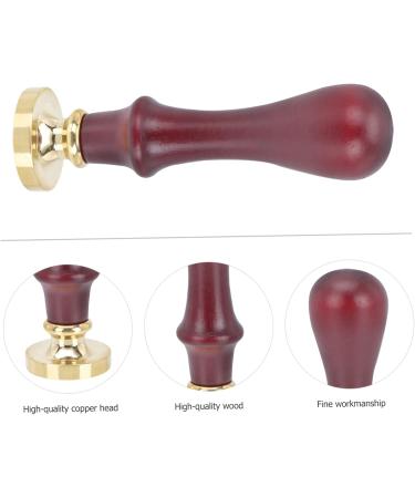 Outanaya 1pc Dispensing Plate Tool Eye Makeup Tool Pressed Powder Seal Powder Stamper Wooden Handle 1 count (Pack of 1) Brown - Buy Online on GoSupps.com