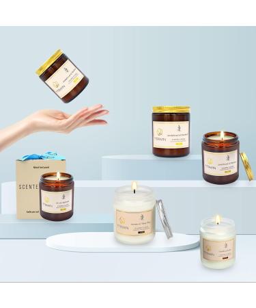 TTRWIN Fir & Cedarwood Scented Candle 200g | Long Lasting Wooden Fragrance | Natural Soy Wax | Aromatherapy Gift for Christmas & Mother's Day - Buy Online on GoSupps.com