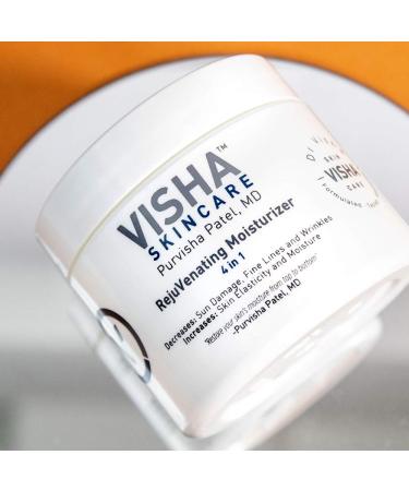 Visha Skincare RejuVenating Moisturizer - Anti-Aging Emollient Cream | Reduce Wrinkles & Improve Elasticity | 1.8 oz - Buy Online on GoSupps.com
