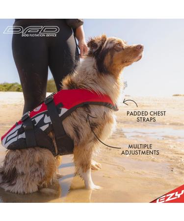 Ezydog DFD Life Jacket for Dogs - Adjustable S Size Red - Safety Handle & Reflectors | Perfect for Dogs | Shop Internationally - Buy Online on GoSupps.com