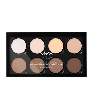 NYX Professional Makeup Highlight & Contour Pro Palette | Vegan Translucent Powder Set Bundle - Matte Finish Oil-Absorbing International Shipping Available - Buy Online on GoSupps.com