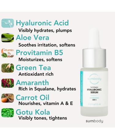 Premium Hyaluronic Acid Serum with Green Tea & Squalene - Plumps Skin Reduces Fine Lines Safe for Sensitive Skin - Anti-Aging & Moisturizing Formula - Buy Online on GoSupps.com