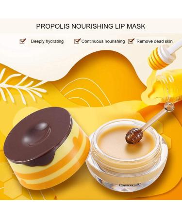 Nourishing Lip Removal Mask | Anti-Wrinkle Propolis Moisturizing Lip Mask for Dead Skin with Brush - Shop Internationally - Buy Online on GoSupps.com
