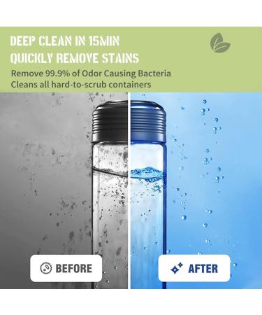 36pcs Water Bottle Cleaning Tablets Cleansing Tablets for Plastics and Glass Drinking Containers Removes Tough Stains and Odors Individual Packaging(size:36pcs) - Buy Online on GoSupps.com