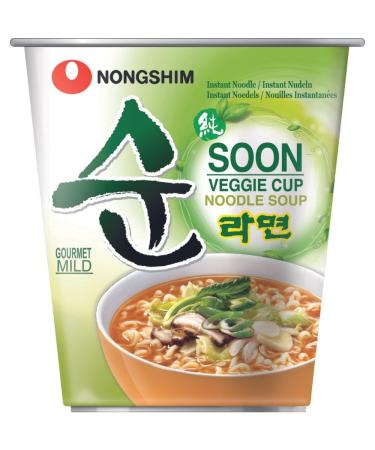 NONGSHIM - Instant Cup Noodles Soup Soon Veggie - (1 X 67 GR) 1-Pack Cup Noodles