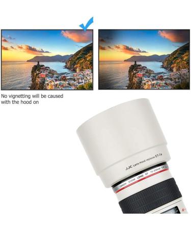 JJC Reversible Lens Hood for EF 70-200mm f/4L is USM Lens - Replaces ET-74 Hood, 67mm Cap and Filter Compatible - Buy Online on GoSupps.com