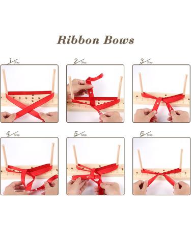 Ackitry X-Large Bow Maker - 16 Inch Wooden Tool for DIY Crafts, Halloween, Christmas Party Decorations - Hair Bows, Corsages, Holiday Wreaths - Buy Online on GoSupps.com
