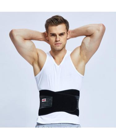 Udoarts Adjustable Lumbar Brace Back Support Belt with 10 Removable Steel Splints and Dual Straps Black Energy - Buy Online on GoSupps.com
