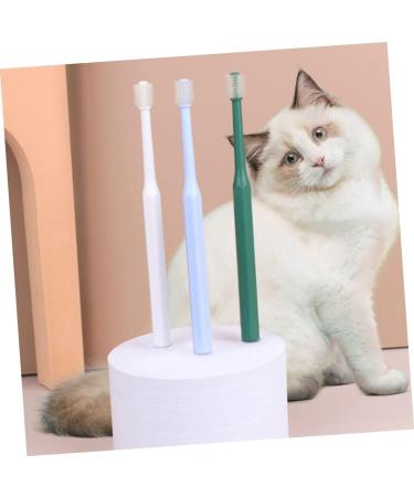 Angoily 8 pcs Cleaning Pets Manual for Portable Long Kitten Puppy Tooth Plastic Degree Cat Practical Brush 1 count (Pack of 1) Assorted Colorx2pcs - Buy Online on GoSupps.com
