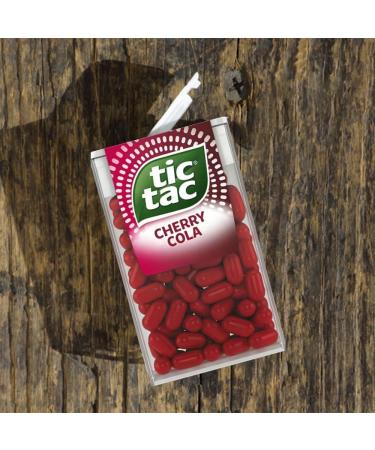 Tic Tac Mixers Cherry Cola (Cherry Cola) 12 Count Clean And Fresh Delicious And Tasty For Little Moments Of Refreshment - Buy Online on GoSupps.com