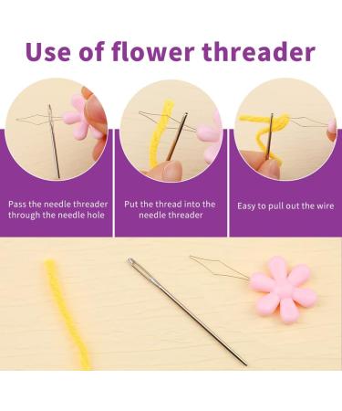 Plastic Sewing Needles Set - 45 Pcs Large Eye Blunt Bent Tapestry Needles for Knitting Crochet - Buy Online on GoSupps.com