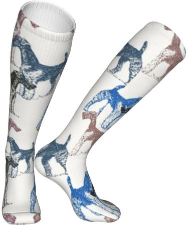 Airedale Terriers Compression Socks for Women & Men | 15-20 mmHg Circulation Support for Running & Cycling - Shop Internationally! - Buy Online on GoSupps.com