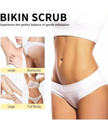 Bikini Area Exfoliating Body Scrub for Women Turmeric Sugar Scrub Exfoliator Deep Cleansing Skin for Bikini Area Smoothing Moisturizing Sugar Scrub for Bikini Area-All Skin Types - Buy Online on GoSupps.com