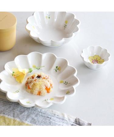 Fruit Bowl Snack Containers Soy Sauce Plate Flower Shape Ceramic Mini Condiment Dish Side Dish Appetizer Plate Sushi Soy Dip Bowl Serving Plate Set Breakfast Bowls (Color : A) (A) - Buy Online on GoSupps.com