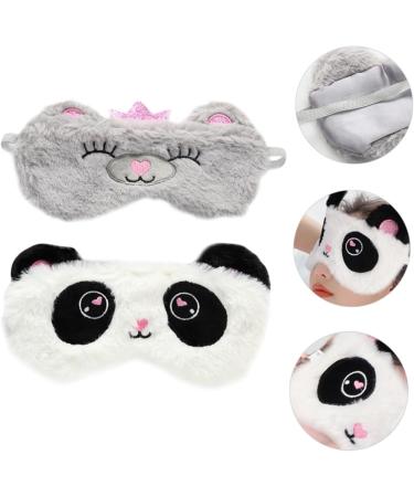 Beaupretty 2pcs Panda Blindfold - Polyester Eye Mask for Sleep & Shadow Protection | International Shipping - Buy Online on GoSupps.com