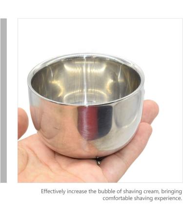 Frcolor Stainless Steel Shaving Bowl for Razor Brush & Foam | Durable Impact Bowl Mug for Men | Perfect Shaving Tool & Accessory - Buy Online on GoSupps.com