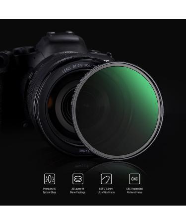 NEEWER 77mm Black Diffusion 1/2 Filter - Cinematic Mist Effect for Video/Portrait Photography | Ultra Slim, Scratch Resistant HD Glass - Buy Online on GoSupps.com