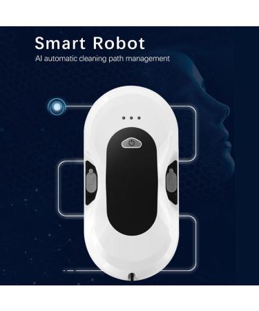 Robotic Window Cleaner Robot - 90W Smart Glass Cleaning With 10 Mop Pads 2 * 30ml Double Water Tank App&Remote Control 5600Pa Strong Suction - Ideal For Indoor/Outdoor - Buy Online on GoSupps.com