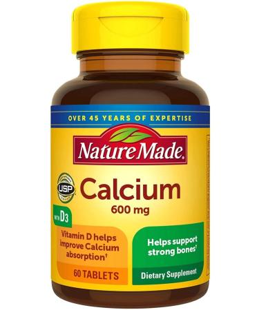 Nature Made Calcium with Vitamin D3 600mg 60 Tablets