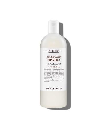 Kiehl's Amino Acid Shampoo with Amino Acids and Coconut Oil to Clarify and Cleanse Helps Strengthen Hair Prevent Breakage Without Compromising Hydration Suitable for All Hair Types Paraben-Free 16.9 Fl Oz