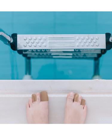 FRCOLOR S Toe Sleeves 2 Pairs - Sports Hammertoes & Calluses Protector Caps for Outdoor Activities - Nylon & Silicone Toe Tubes for Pain Relief - Buy Online on GoSupps.com