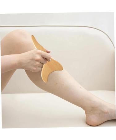 2PC Lymphatic Drainage Massage Tools Set - 9-Wheel Roller & Gua Sha for Legs Back Neck Arms | Wood Therapy Massage - Buy Online on GoSupps.com