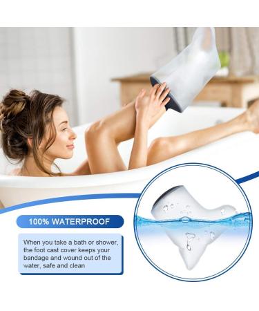 Adult Waterproof Foot Cast Cover - Shower Protector for Bandages & Plasters (Foot) - Buy Online on GoSupps.com