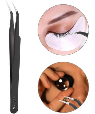 False Eyelash Tweezers Meet Demand Multiple Choices Stainless Tweezers Not Easily Deformed for Home Manicure Store Beauty Salon Salon Shop(elbow) - Buy Online on GoSupps.com